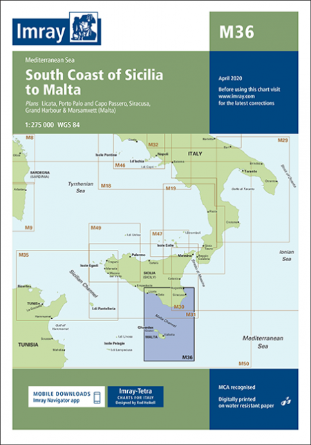 South coast of Sicilia to Malta