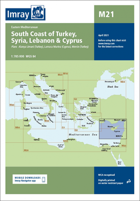 South coast of Turkey, Syria, Lebanon & Cyprus