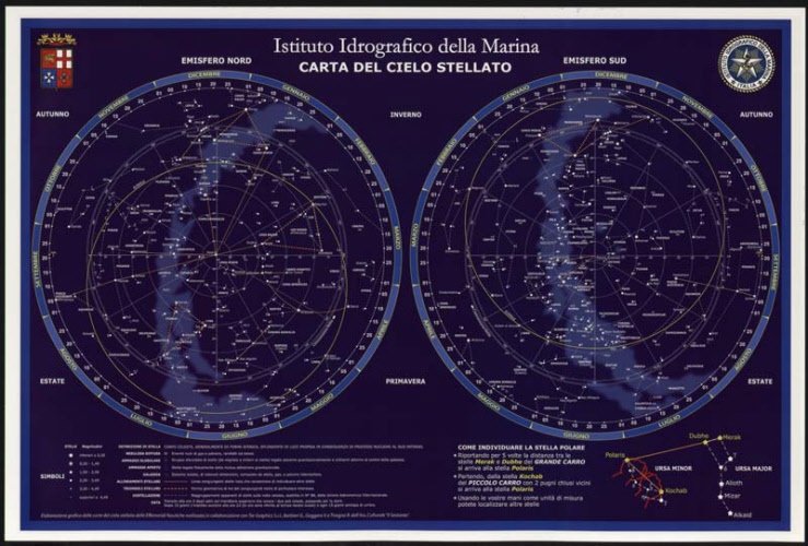 Carta del cielo stellato