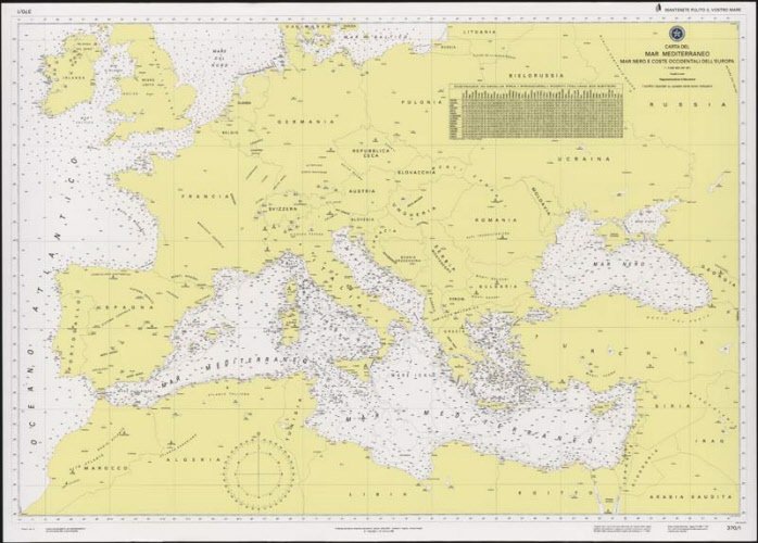 Mar Mediterraneo, Mar Nero e coste occidentali dell’Europa