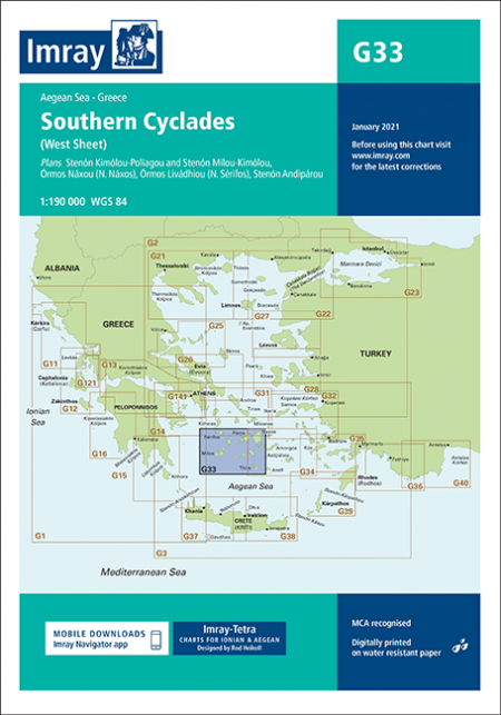 Southern Cyclades (west sheet)
